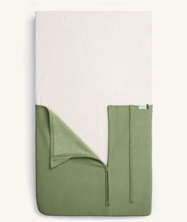 HugMe Blanket Moss unzipped