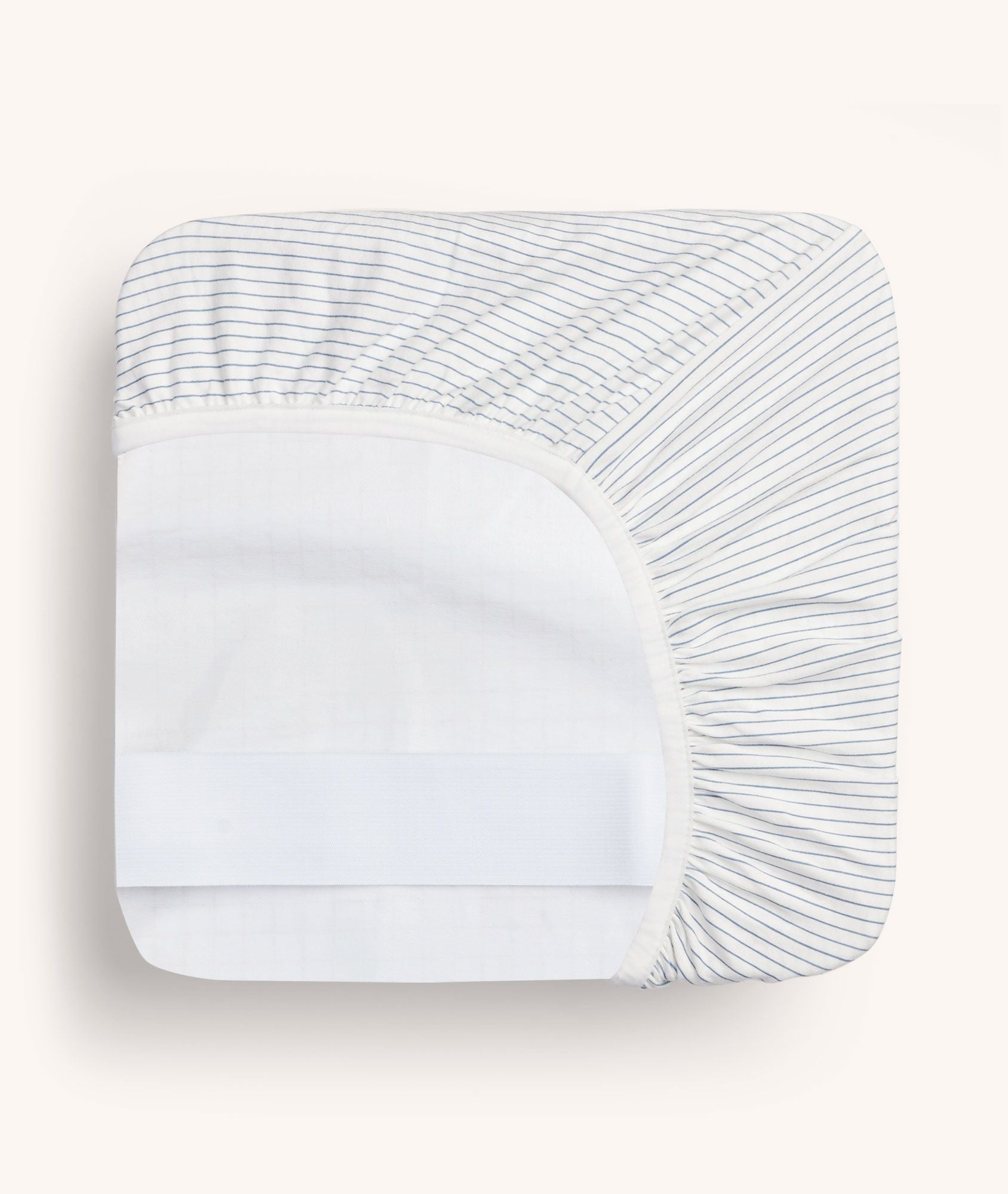 2-in-1 Waterproof Fitted Sheet Midnight Stripe