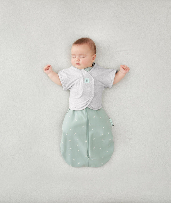 Cocoon 1.0Tog Sage Butterflycardi Greymarle Armsout Sleeping