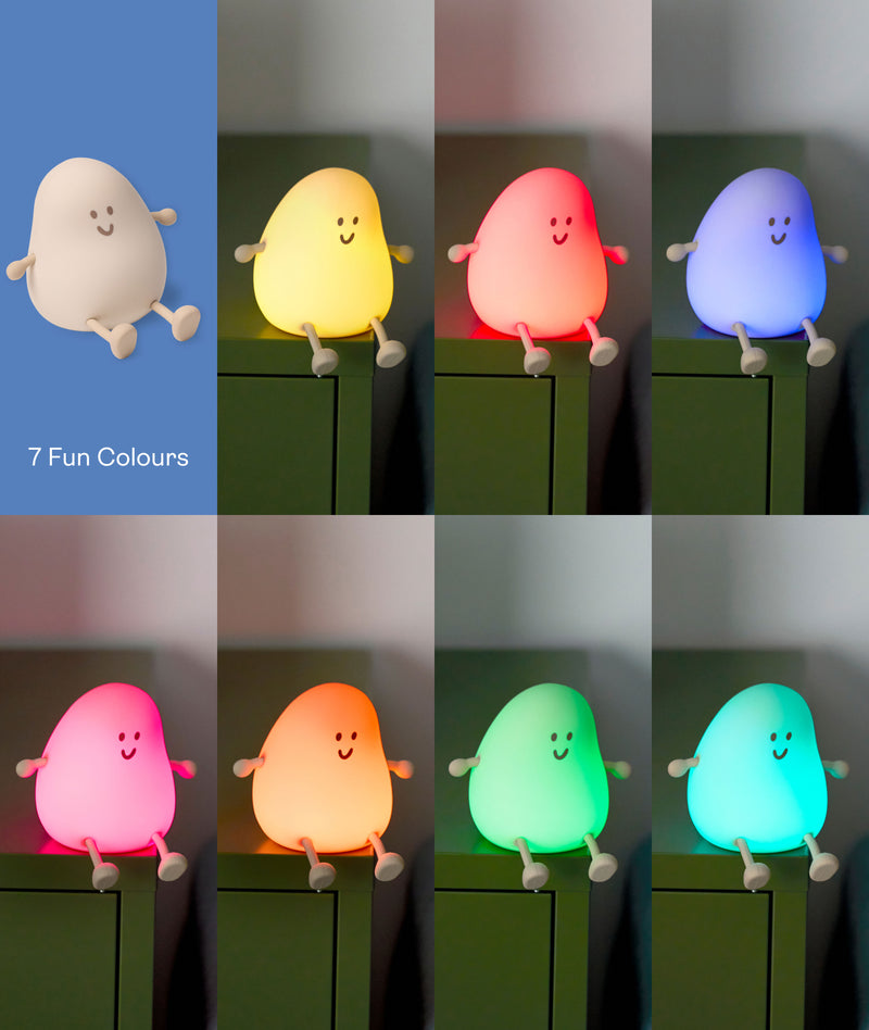 Blobby Bedtime Lamp featuring seven fun colours