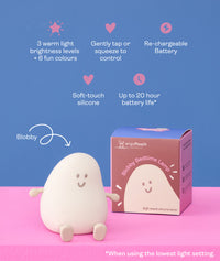 Blobby Bedtime Lamp Taupe Features and Benefits