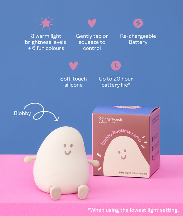 Blobby Bedtime Lamp Taupe Features and Benefits