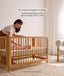 Lyra Convertible Cot feature. Two Mattress heights