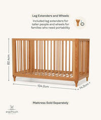 Lyra Cot Leg Extenders and Wheels