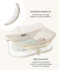 Easy Sleep Portable Bassinet Ecru