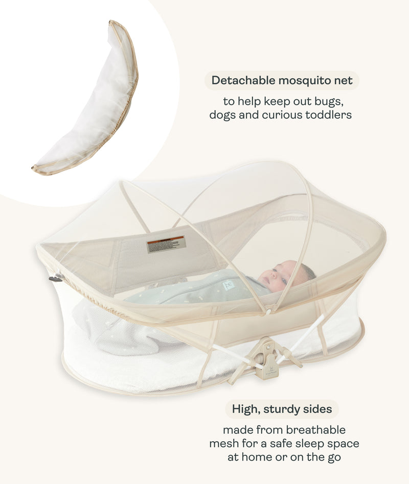 Easy Sleep Portable Bassinet Ecru