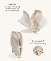 Easy Sleep Portable Bassinet Ecru