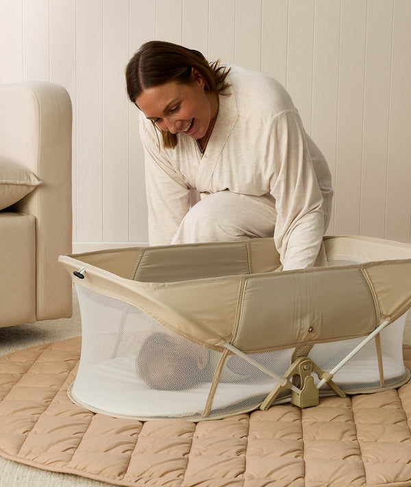 Easy Sleep Portable Bassinet Ecru
