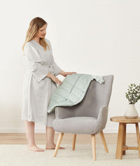 ergoPouch Matchy Matchy bamboo robe in Grey Marle