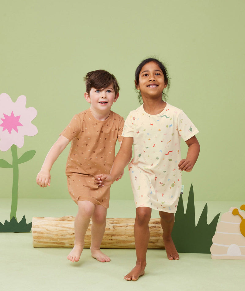 Ss Sleepshirt Gardenparty Kid Running