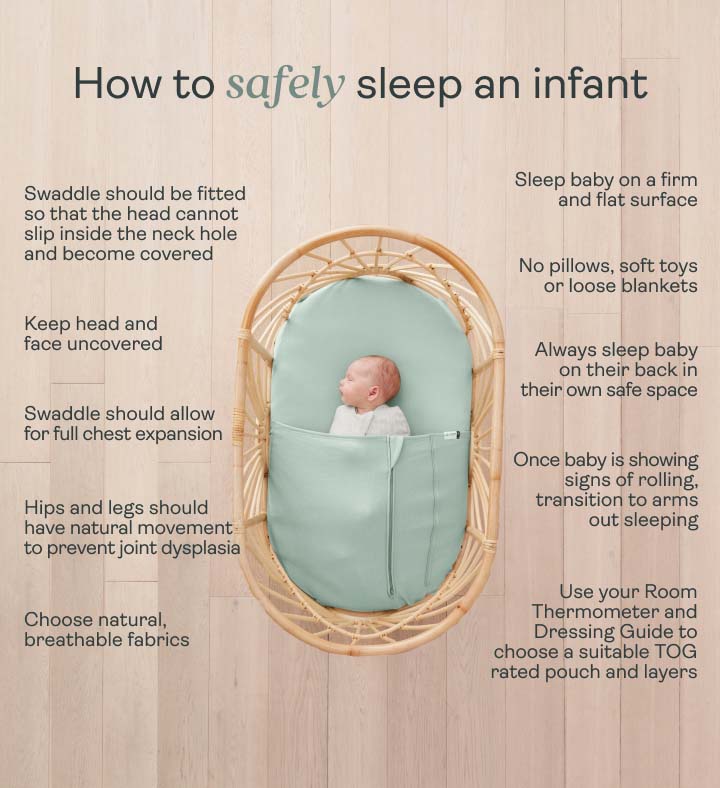 Tips for how to safely sleep an infant