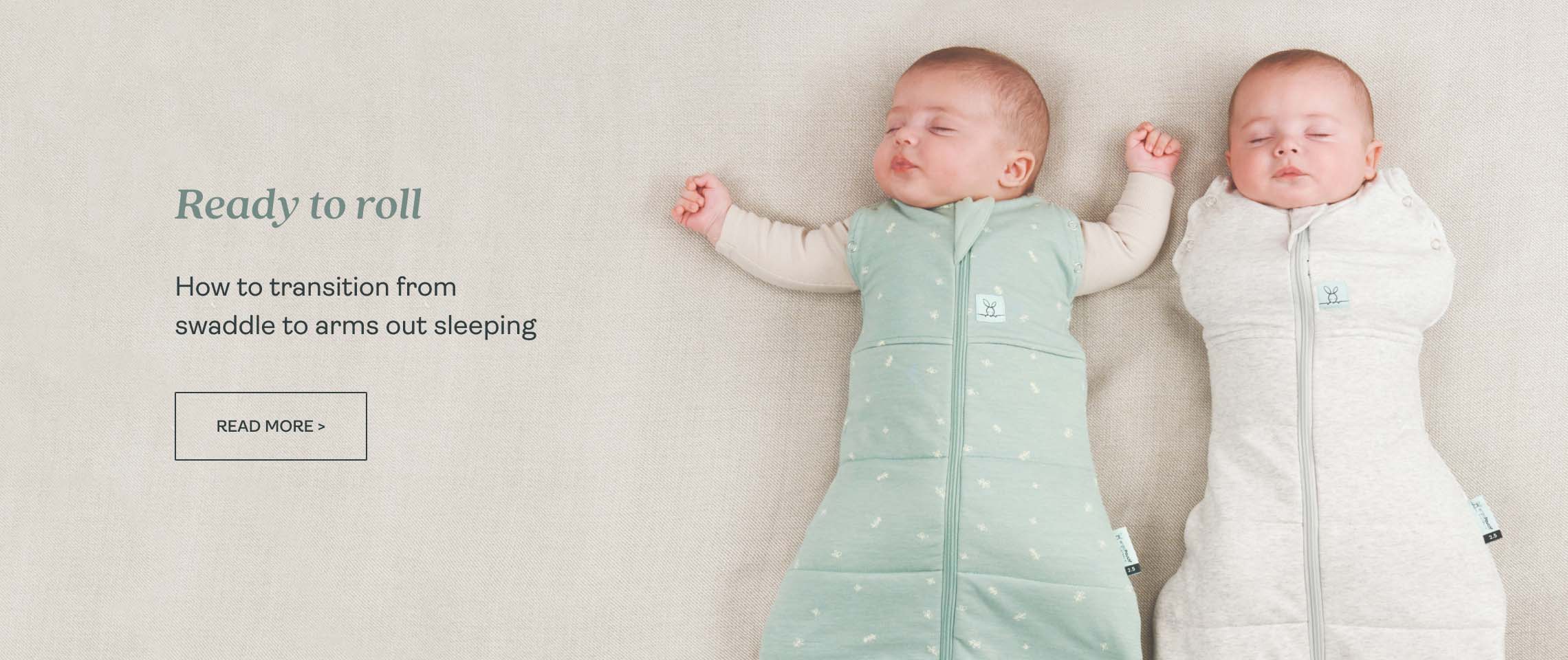 How to transition from swaddle to arms-out sleeping when baby starts rolling
