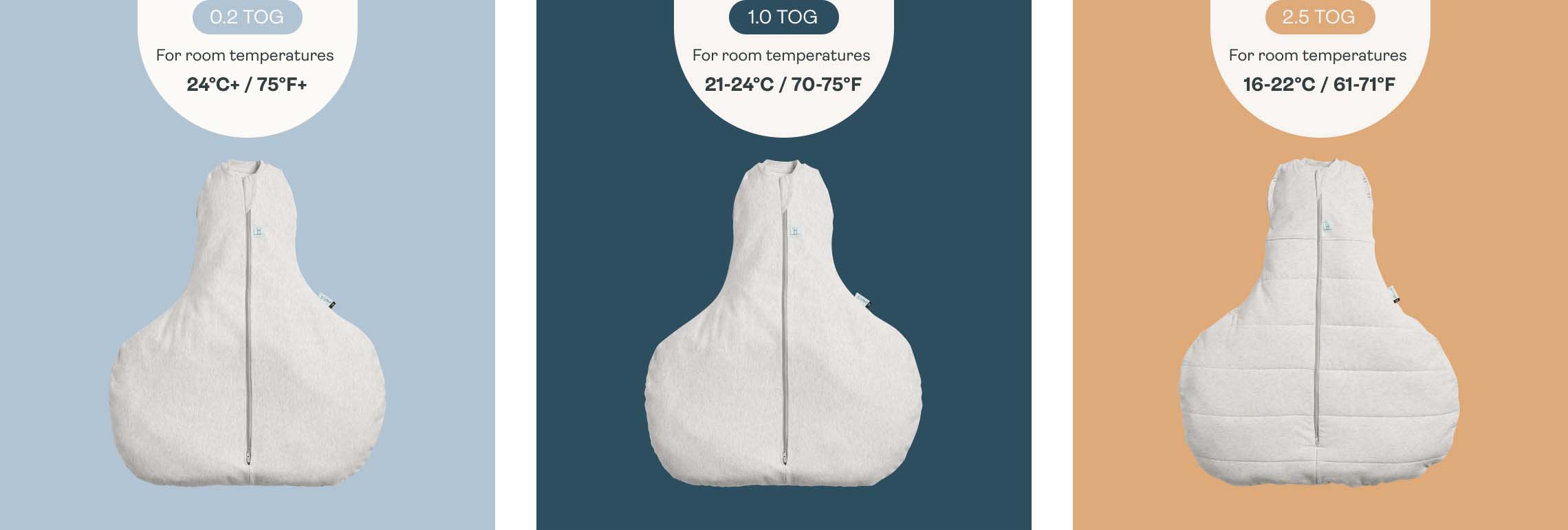 TOG options for Hip Harness Sleeping Bags